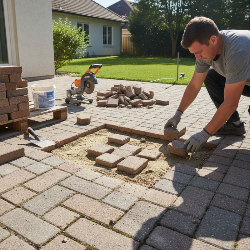 Patio Pavers Repair detail